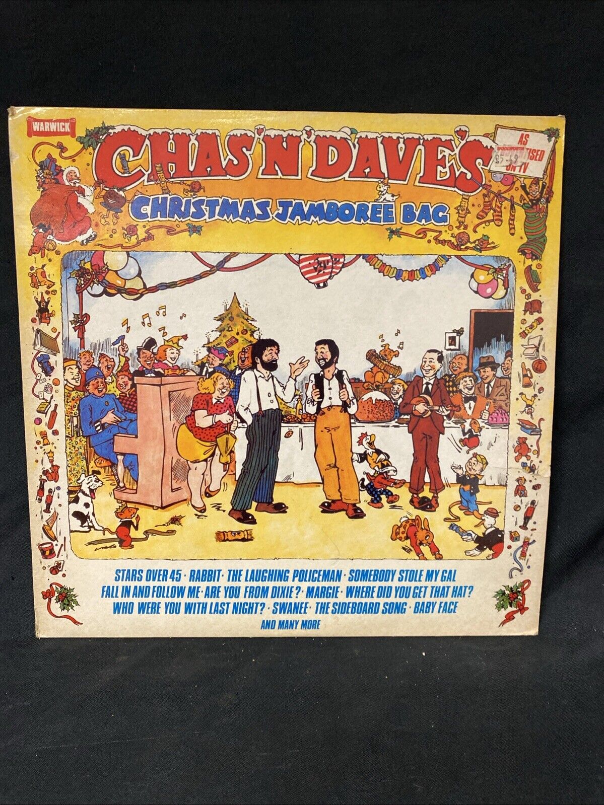 VINYL RECORD - Chas N Dave's Christmas Jamboree Bag 1981 Album - (5656)