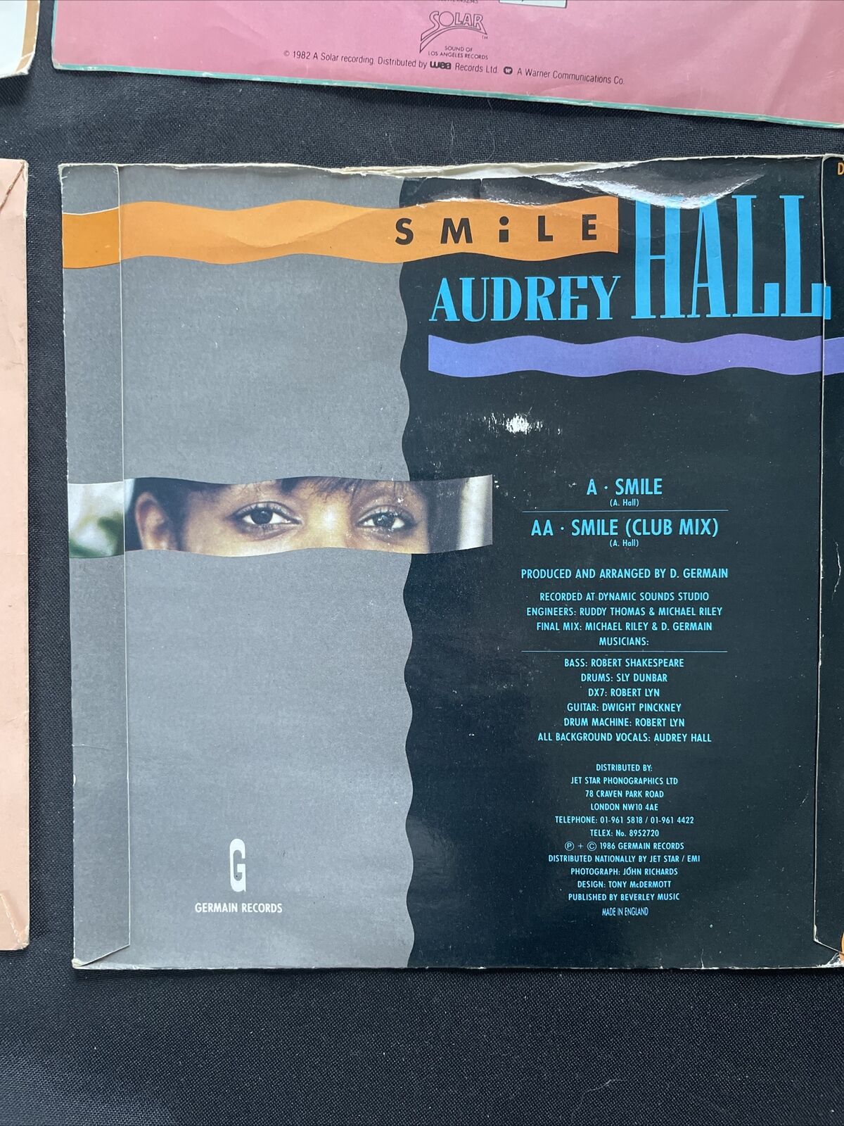 Vinyl Records 7" Singles 5 x 1980's Billy Ocean, Audrey Hill, Stardust etc- 9427