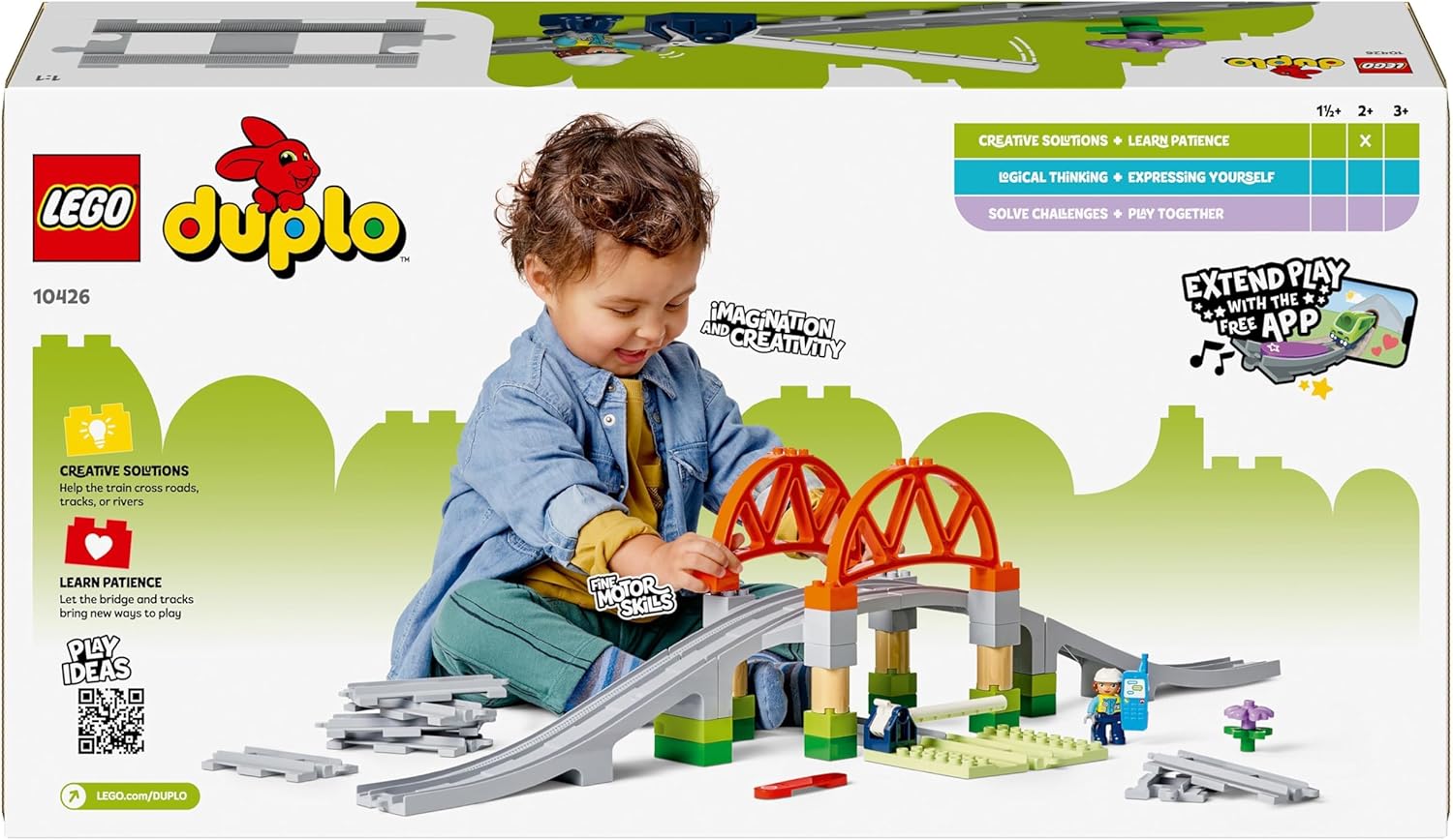 LEGO DUPLO - Town: Train Bridge & Tracks Expansion Set - 10426