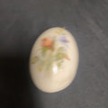 Trinket Box EGG -  Bone China Floral Design - (9319)