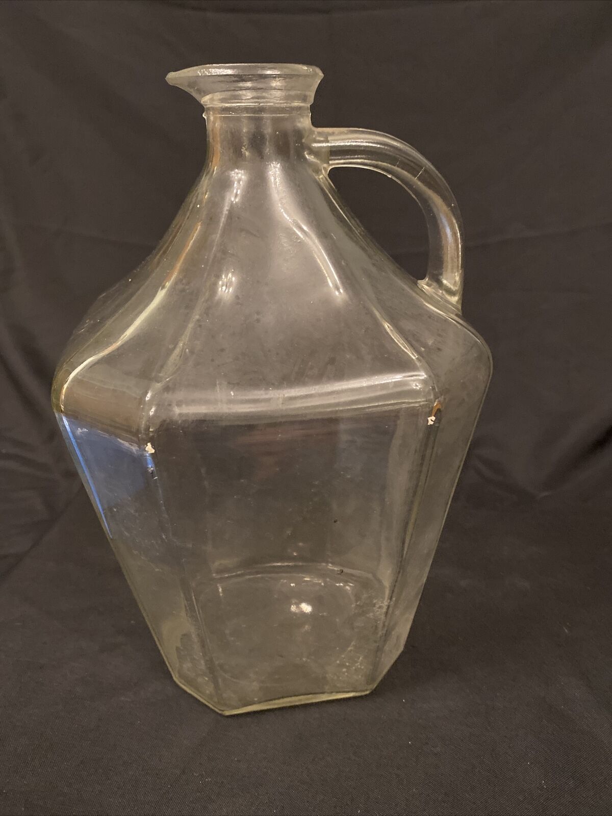 Vintage 1950's Whisky Jug Glass Decanter Rare  - (8456)