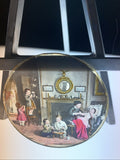 Magic Lantern Victorian Glass Round Handpainted Slide 6 children at home (1112)