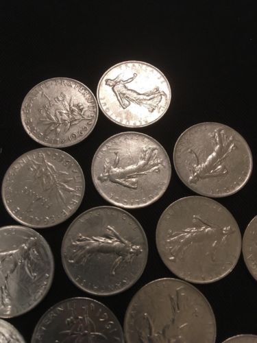 France Franc 1 Francs Coins x 15 - All 1960's - (2806)