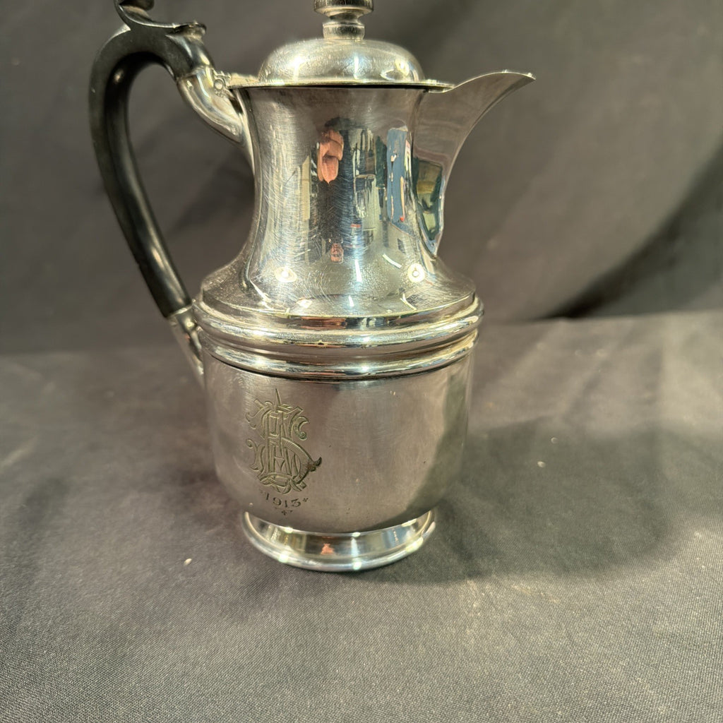 Finnigans of Manchester 1913 Silver Plate Heavy Coffee Teapot in excellent cond - (2058)