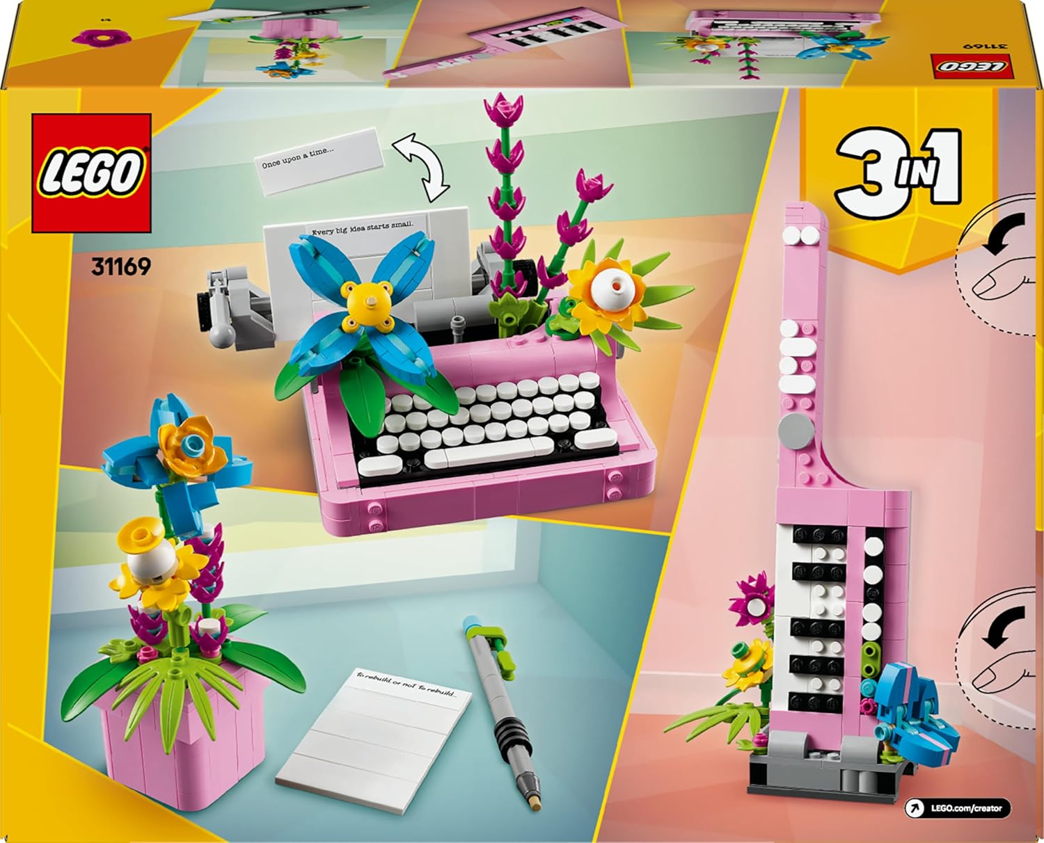 LEGO Creator 3 in 1 - Typewriter with Flowers - 31169