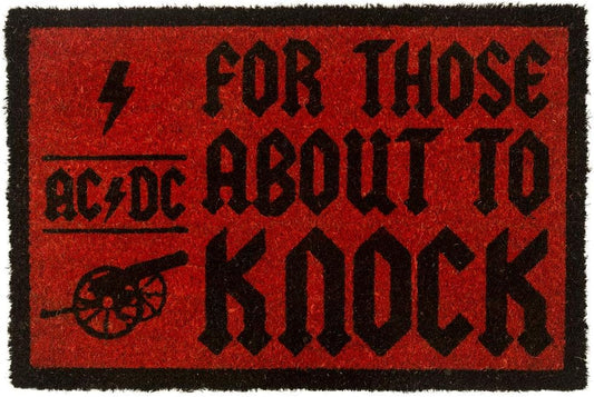 DOORMAT Coir - AC/DC, For Those About To Knock - Door Mat