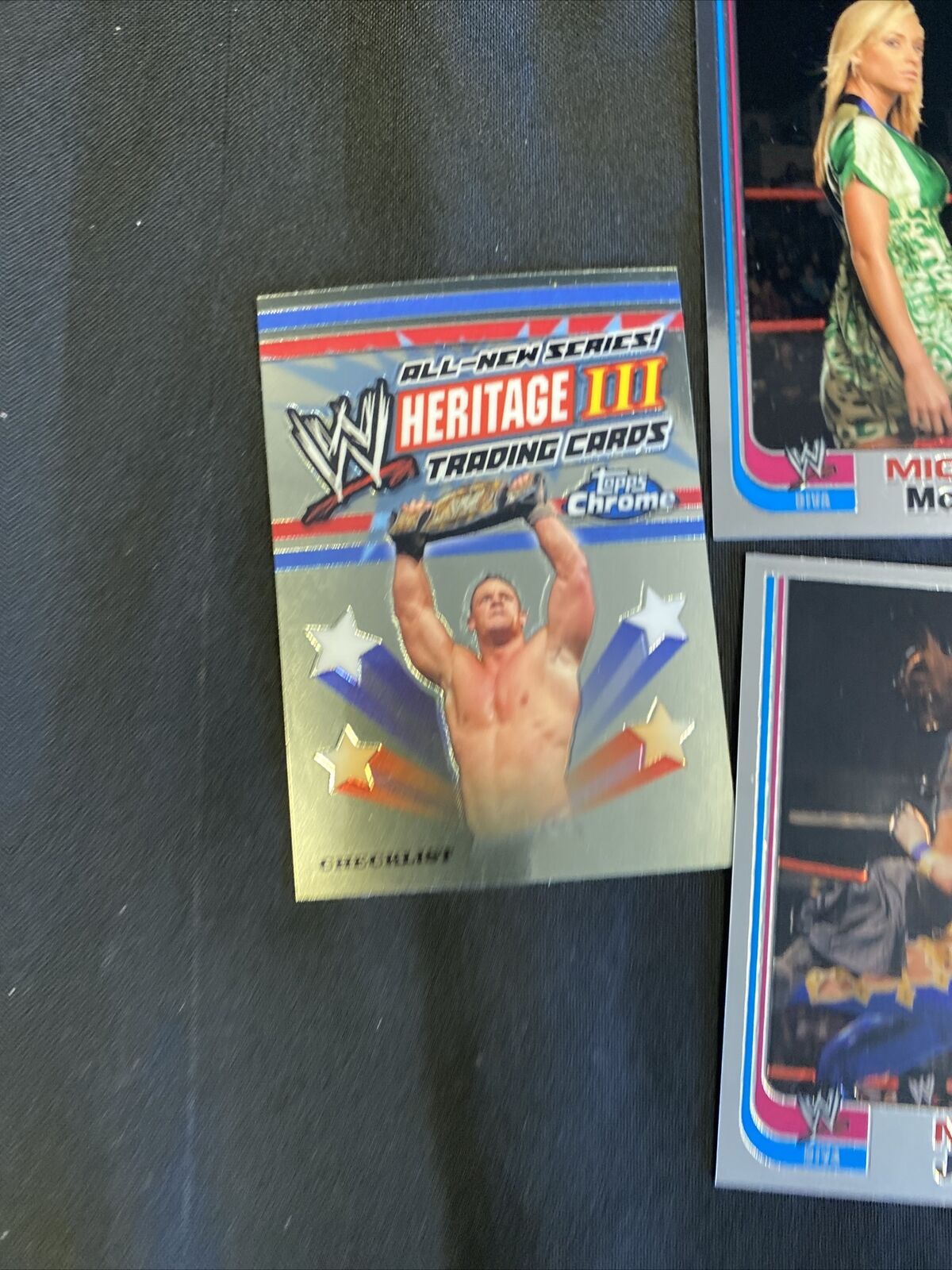 Topps WWE Chrome 2008 MINT Opened to Identify 4 x Diva + 1 Checklist Card (6658