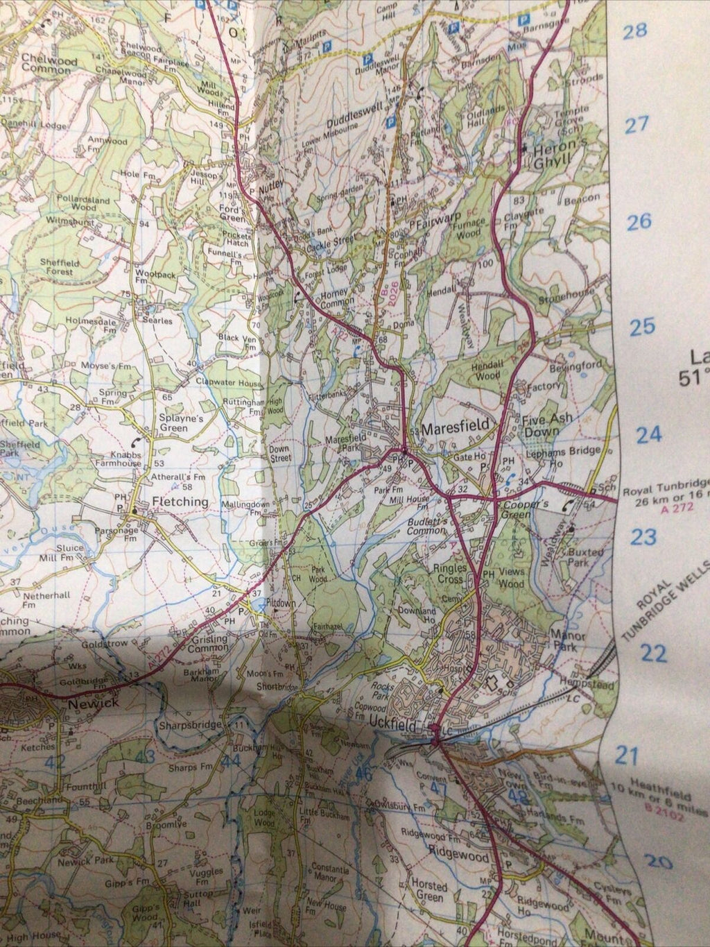 MAP - Ordnance Survey 1:50 2nd Series 1980 -Brighton & The Downs #198 (8671)