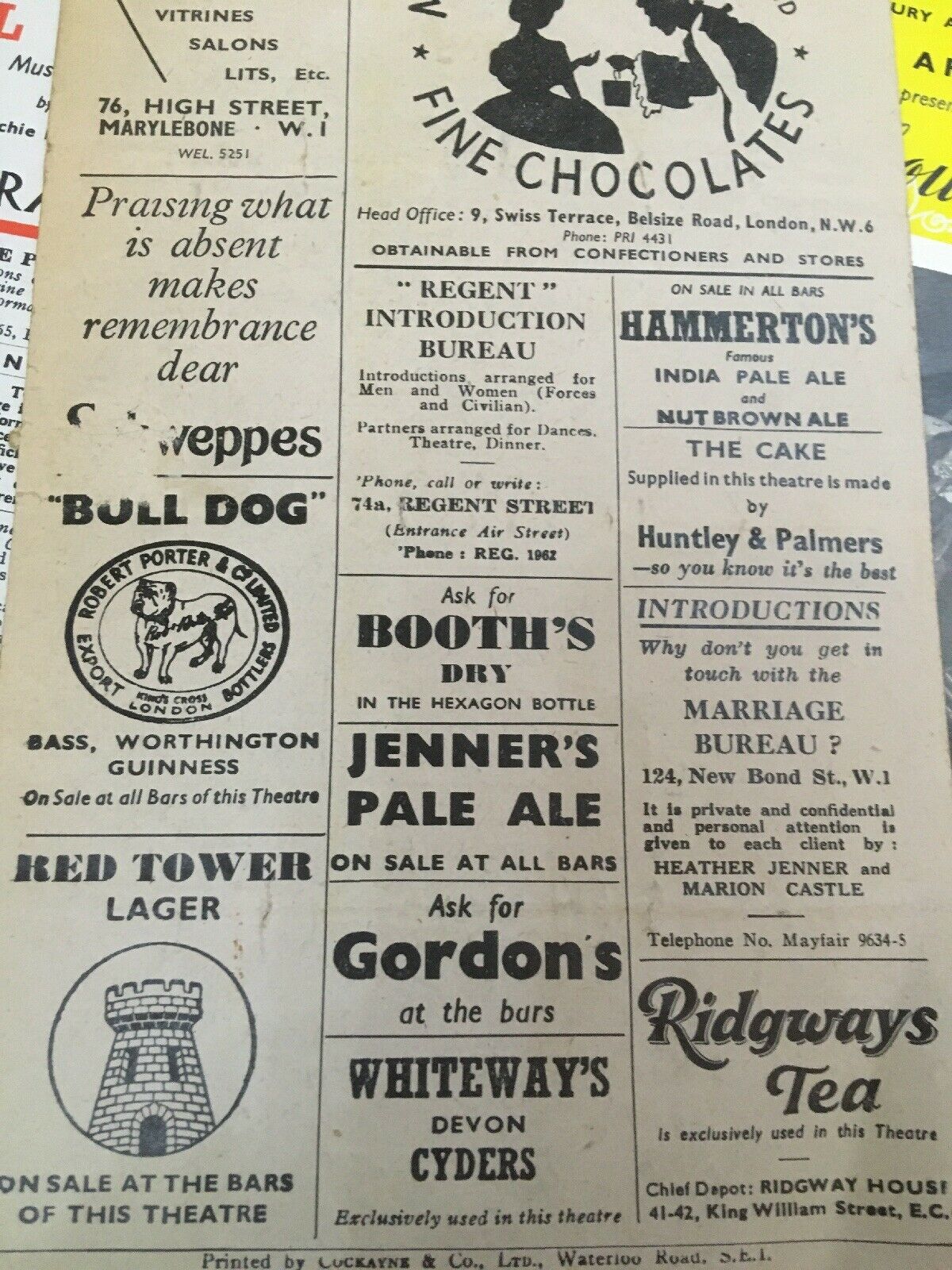 The Strand The Palace The Saville Theatre London Programmes 1940's x 5 - (2949)