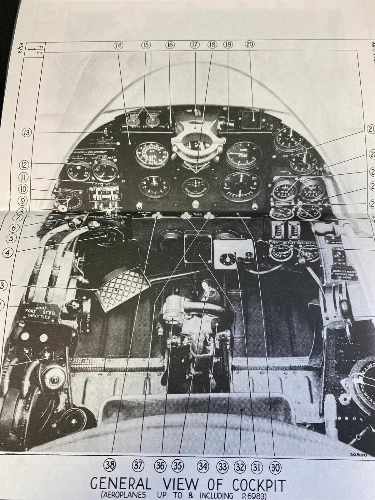 Whirlwind 1 Aeroplane Two Peregrine 1 Engines Pilots notes MINT 1940 - (7756)