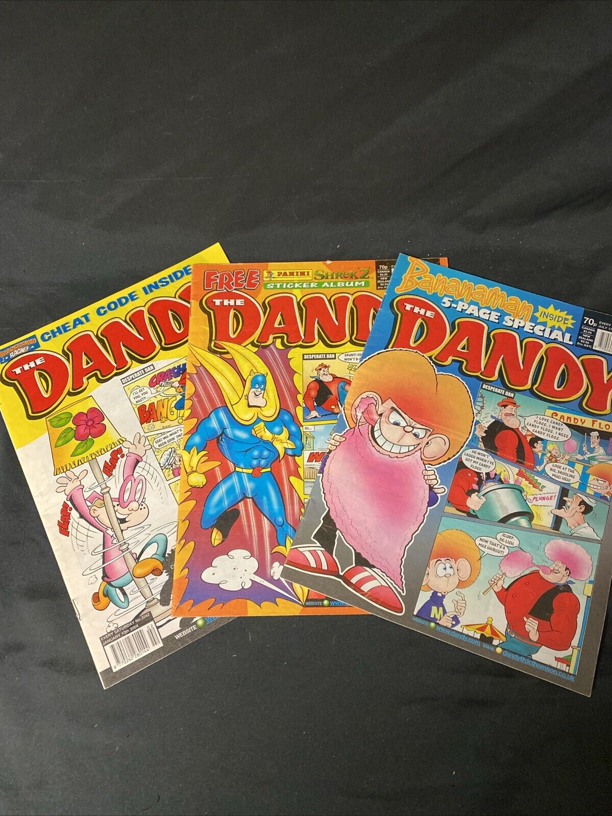 The Dandy Comic x 3 - Year 2004 January and July Nice condition - (5382)