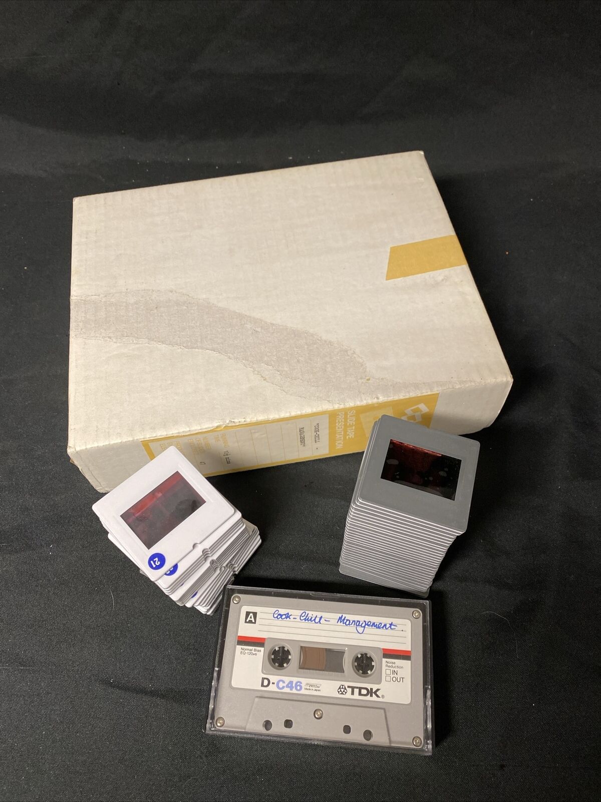 1970's Vintage presentation 47 slides & Tape "Cook Chill Management" - (5112)