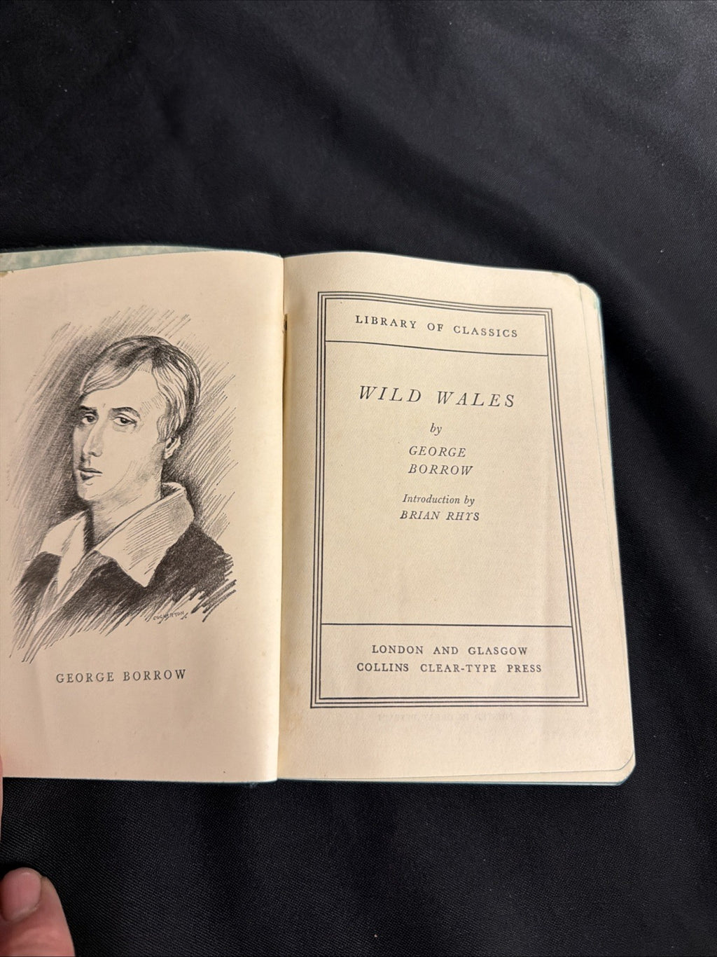 Book - Wild Wales by George Borrow - Cased leather bound - (1837)