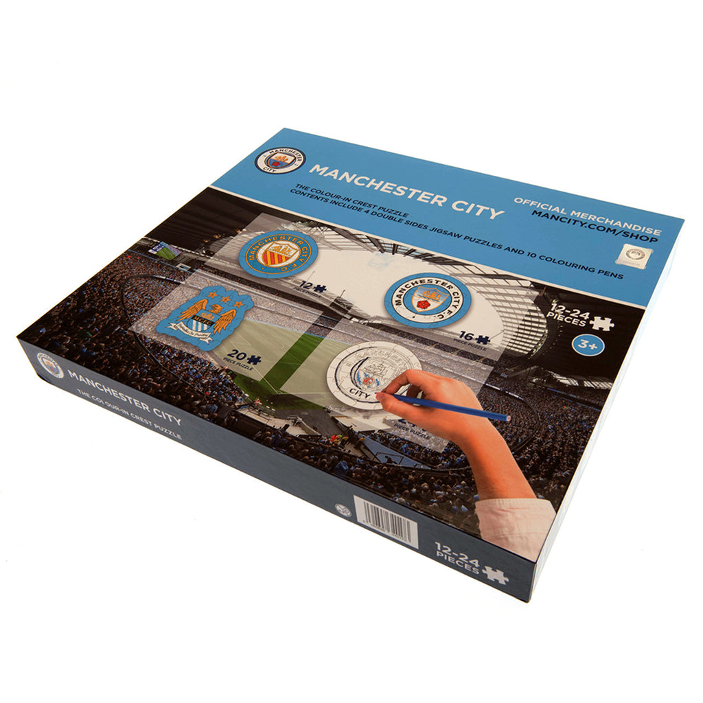 Manchester City Football Club Official Shop Merchandise 4x 12-24 piece puzzles
