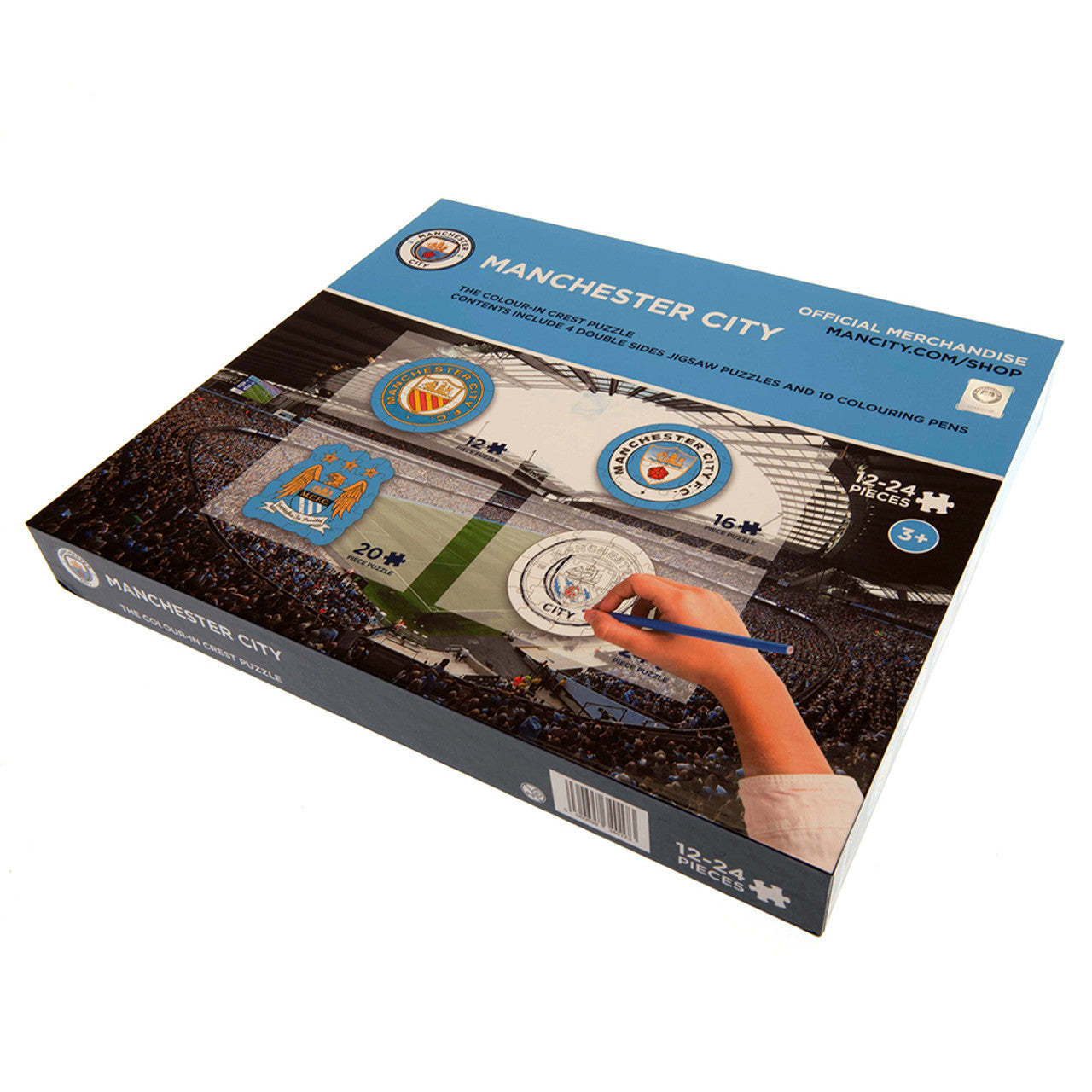 Manchester City Football Club Official Shop Merchandise 4x 12-24 piece puzzles