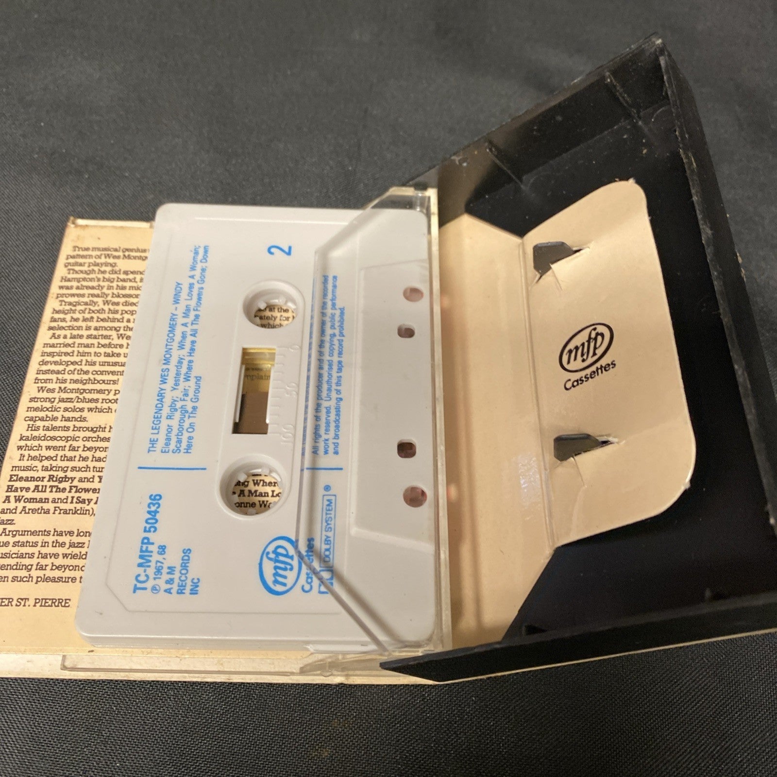 Wes Montgomery WINDY Music Cassette Tape 1967 - (1394)