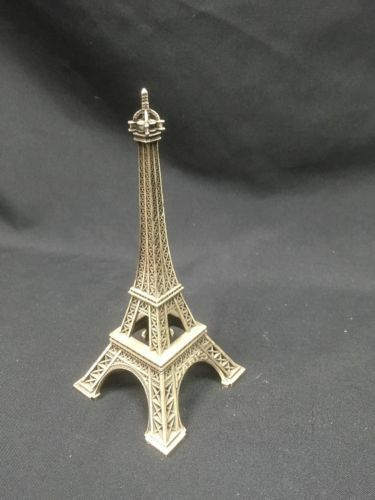 Vintage Eiffel Tower brass statue - MADE IN FRANCE - 6" Kitsch collectible (6411