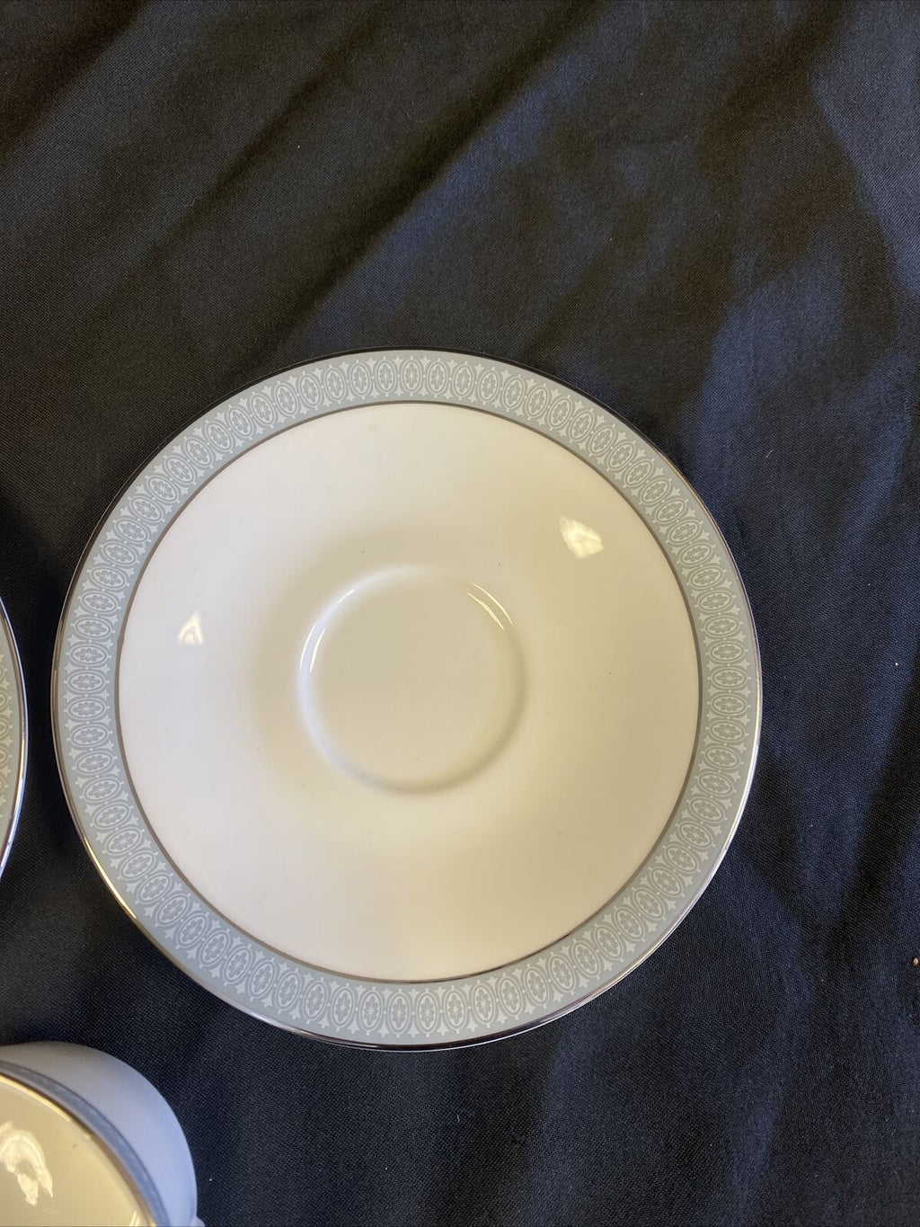 Royal Doulton ETUDE H5003  Two saucers and One Tea cup Nice condition - (7652)