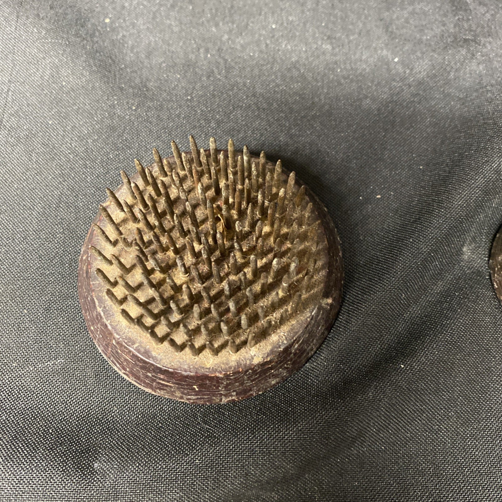 Vintage Floral Flower Frogs x4 Metal Spikes Heavy Vintage MANY uses (1418)