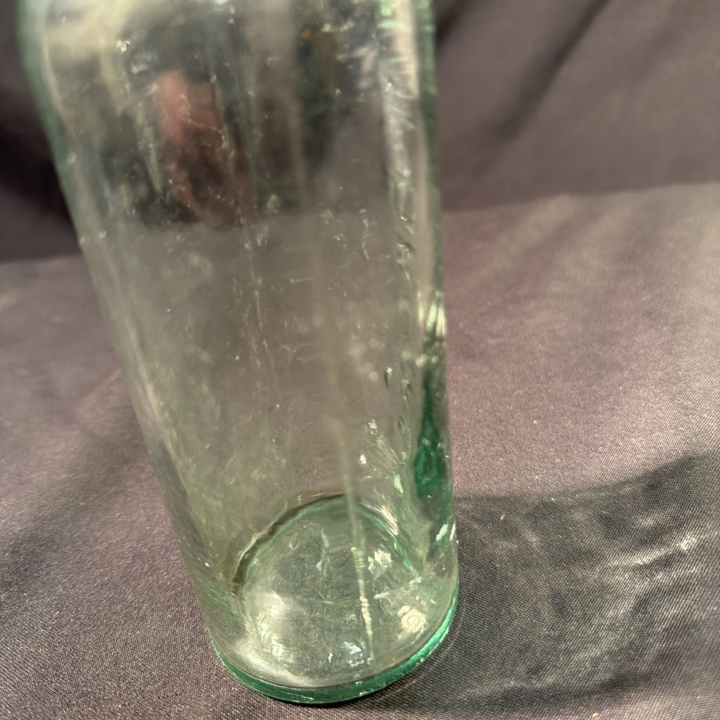 Antique Glass Bottle Holbrook & Co & Stopper 1880's 23cm tall - (2010)
