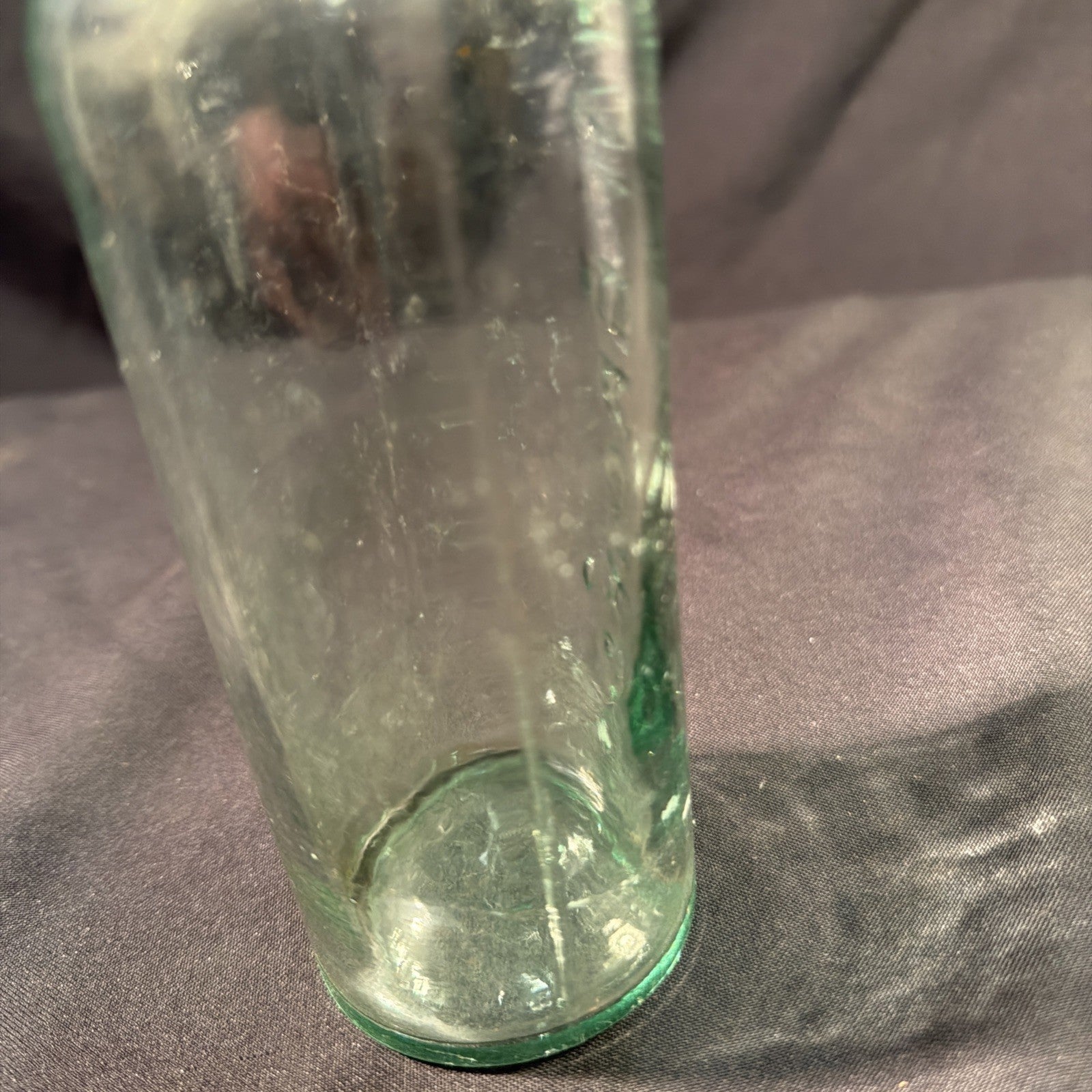 Antique Glass Bottle Holbrook & Co & Stopper 1880's 23cm tall - (2010)