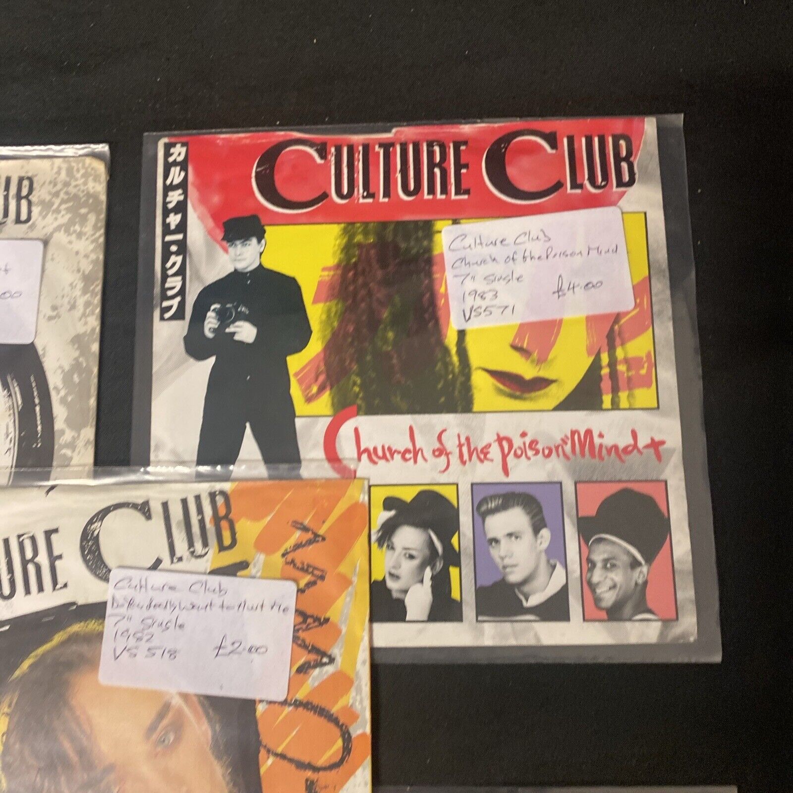 Vinyl Records 7" Singles 5 x 1980's Culture Club 5 different singles