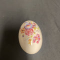 Trinket Box EGG - England China Egg Floral Design - (9209)