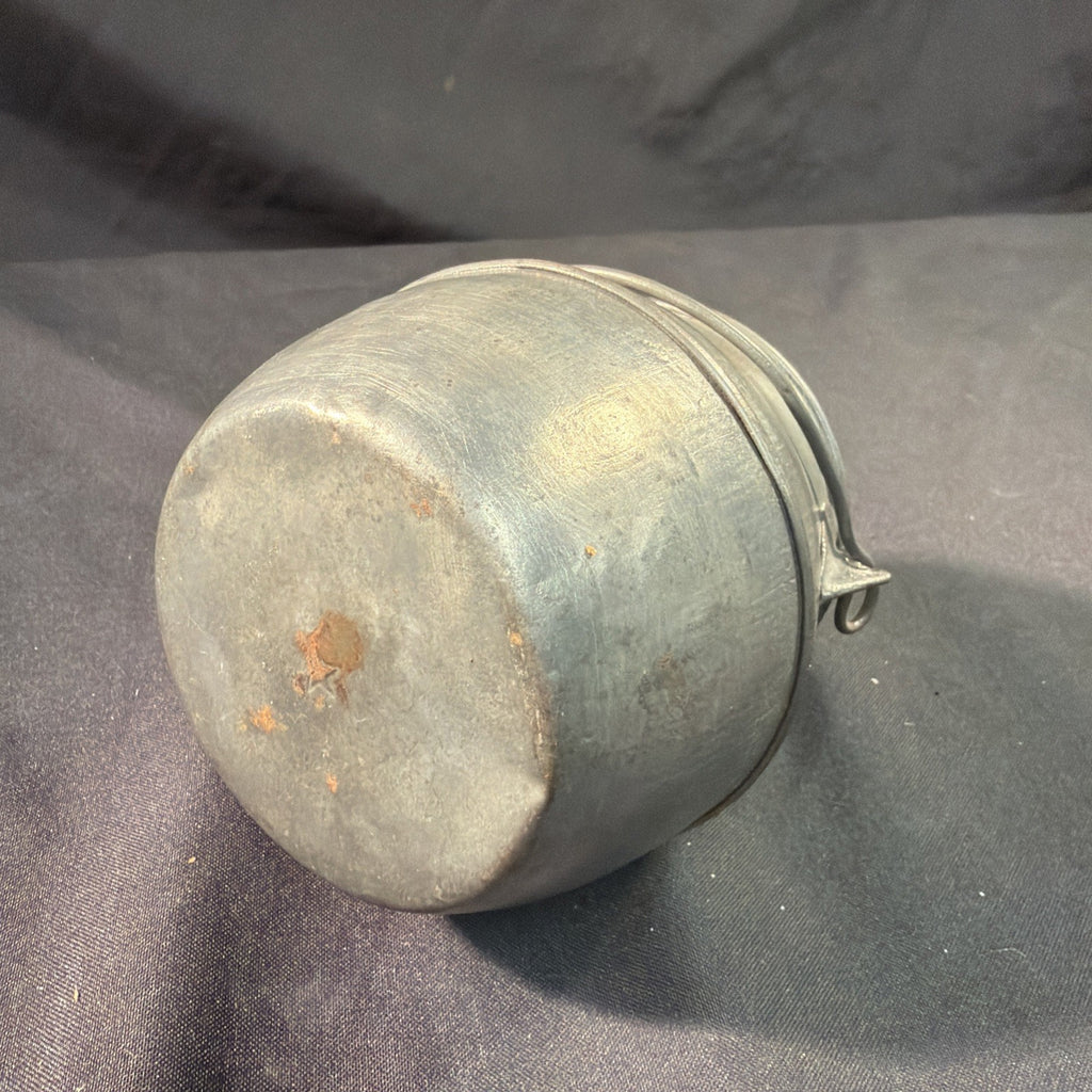 Antique Dinner Pail metal possibly tin? with lid - (2038)
