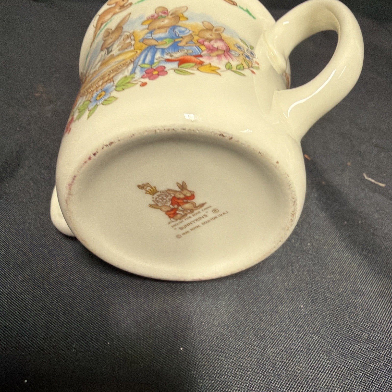 Royal Doulton Bunnykins Two Handled Cup Christening Vintage - (1895)