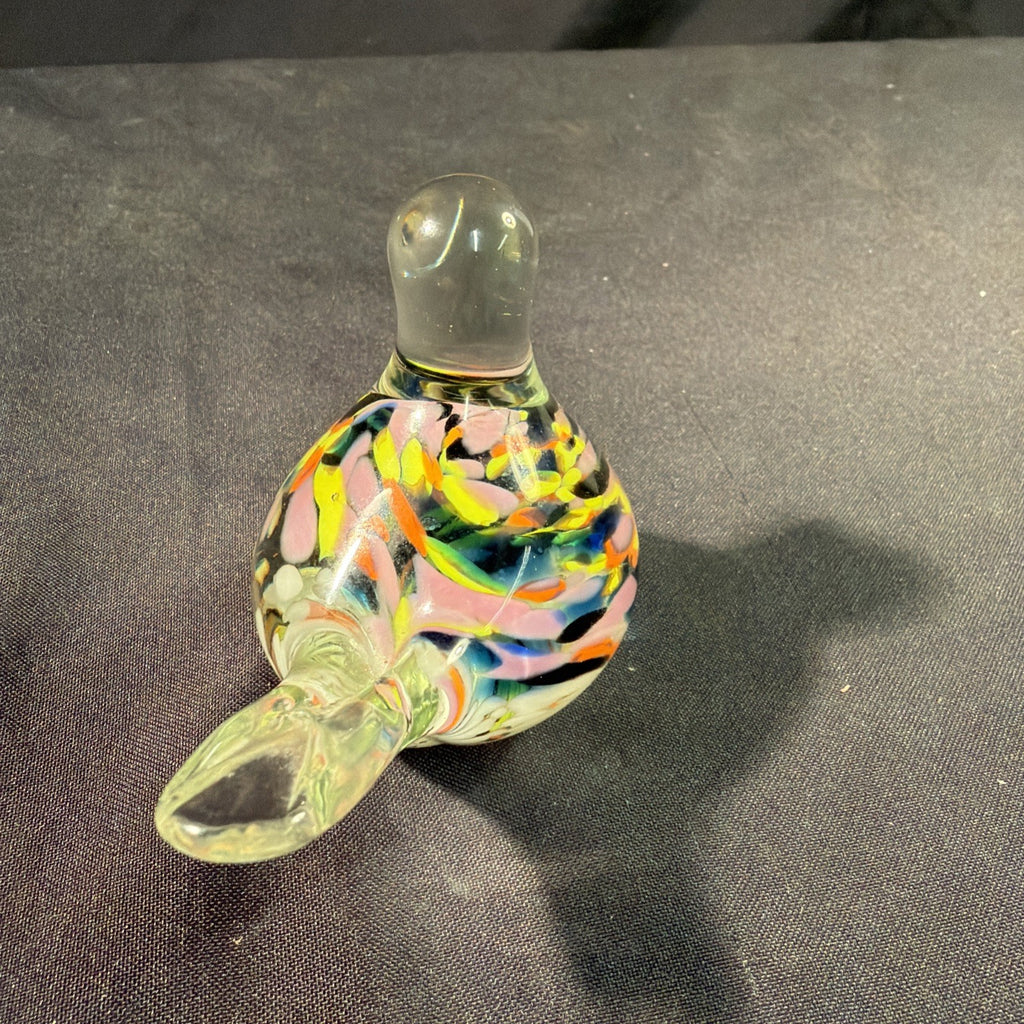 Murano Bird Paperweight  9cm coloured glass Vintage - (2080)