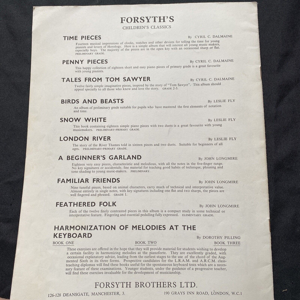 Piano Music Book 1935 Rag Tag and Bobtail , Forsyth - (9586)