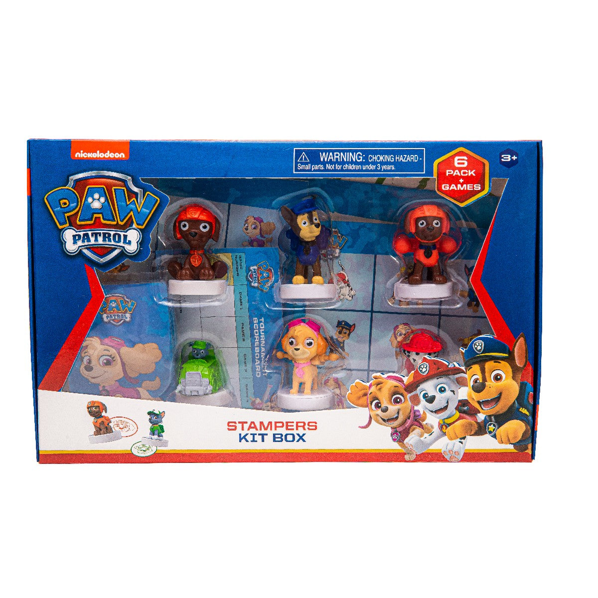 Paw Patrol 6 Pack of Stampers with Bingo game and cards for age 3+ Set B