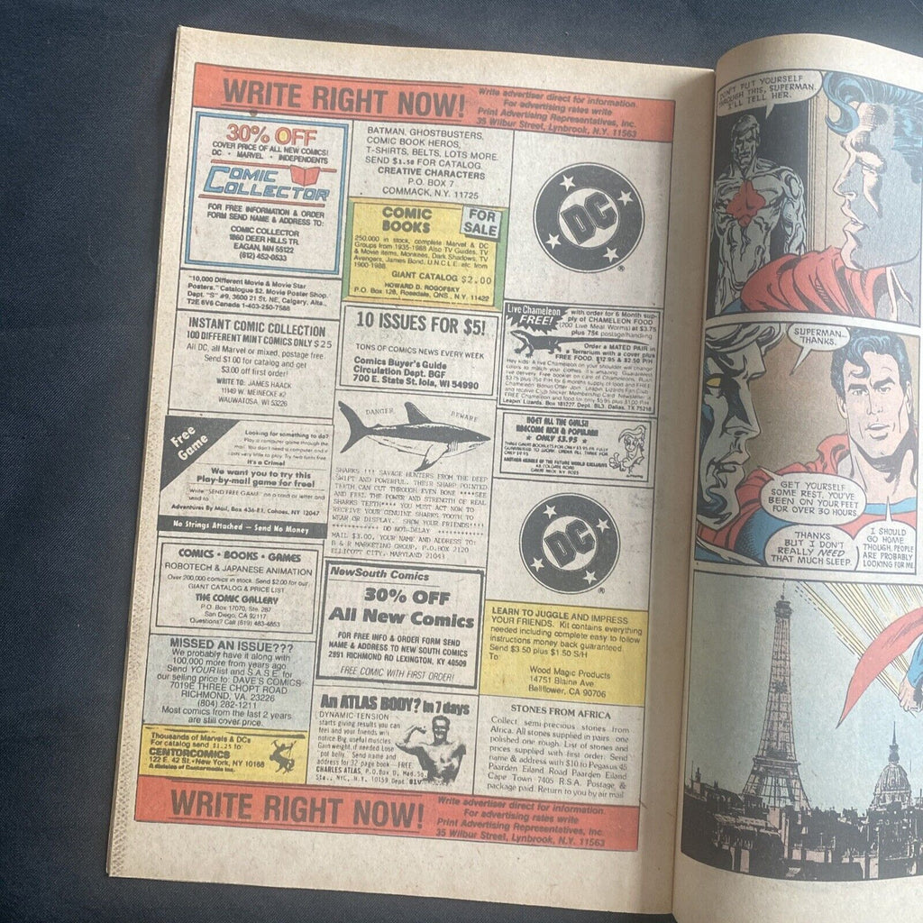 COMIC - DC Comics Justice League EUROPE - Dec 1989 - Superman - (8789)