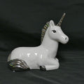 Christening Unicorn Ceramic Money Box Silver Plated Gift CLEARANCE