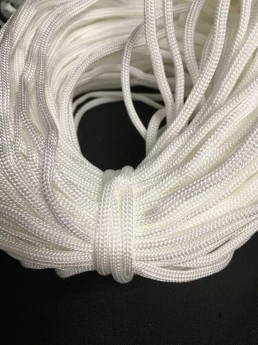 Woven Rope NYLON CORD 4mm - 74cm long x 100 - Shamballa Macramé Camping (7084)