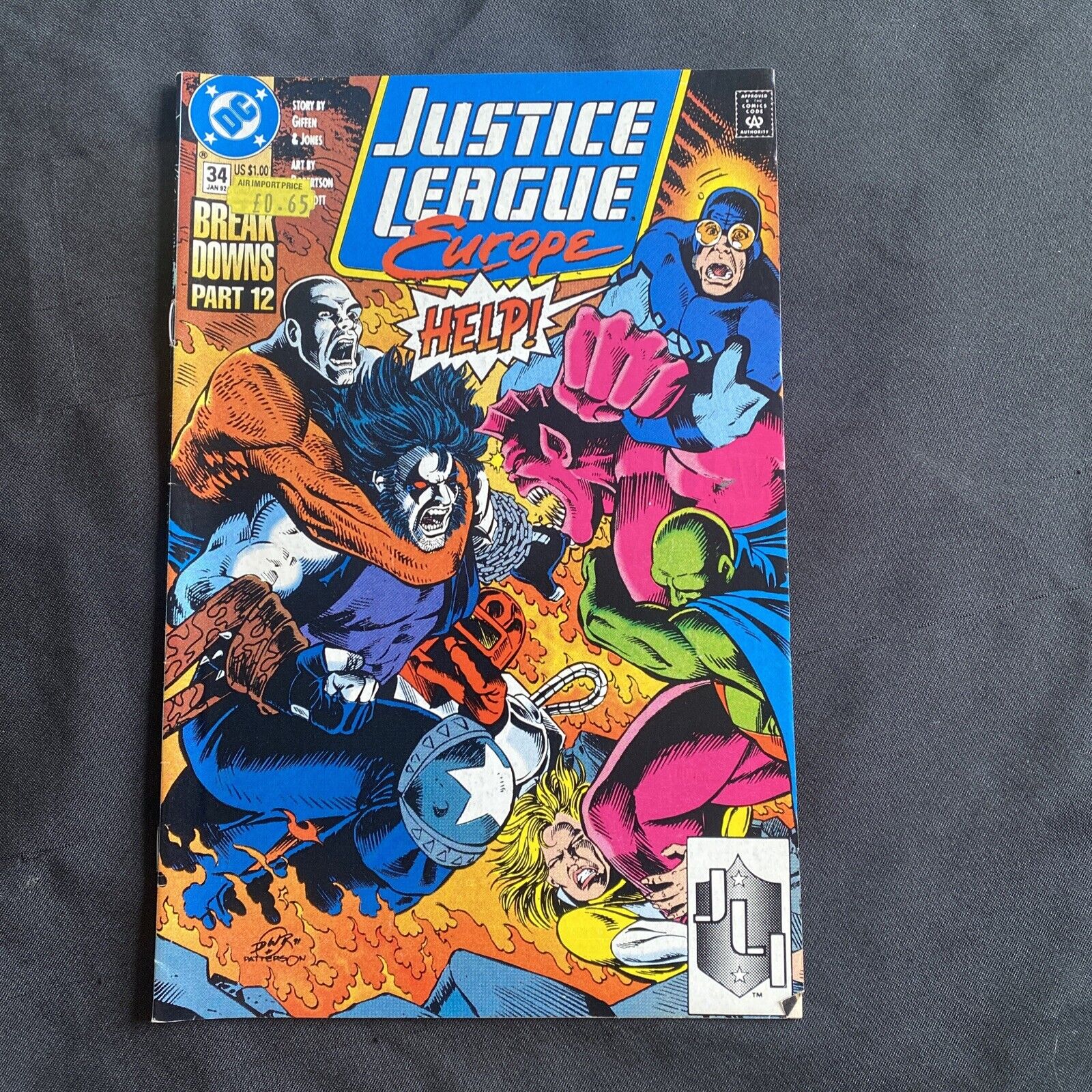 COMIC - DC Comics Justice League EUROPE - Jan 1992 - Silver Sorceress - (8782)