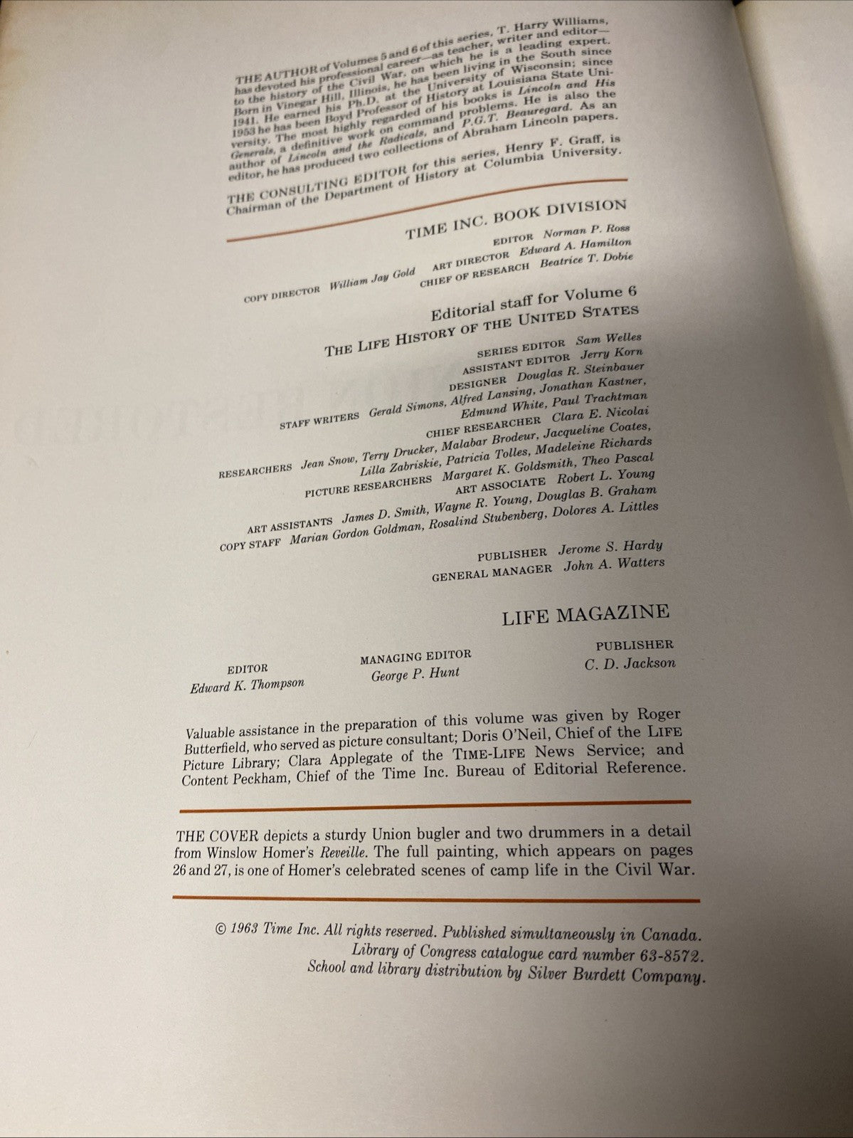 Book - The Life History of the USA Vol 6 The Union Restored - H Williams - 1963 (1507)