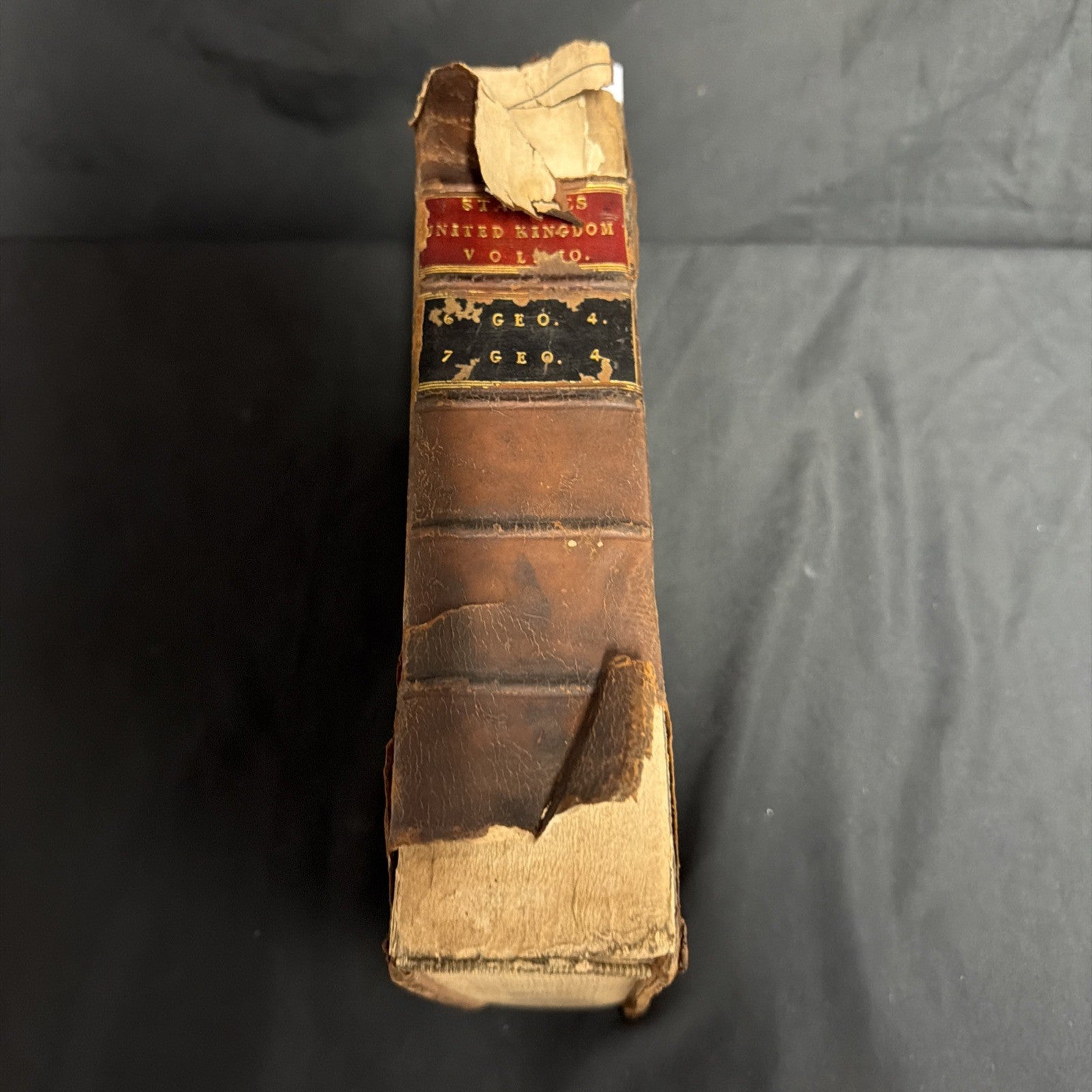 The Statutes of United Kingdom George IV 1825 to 1826 Vol 10 huge Book - SKU (1910)