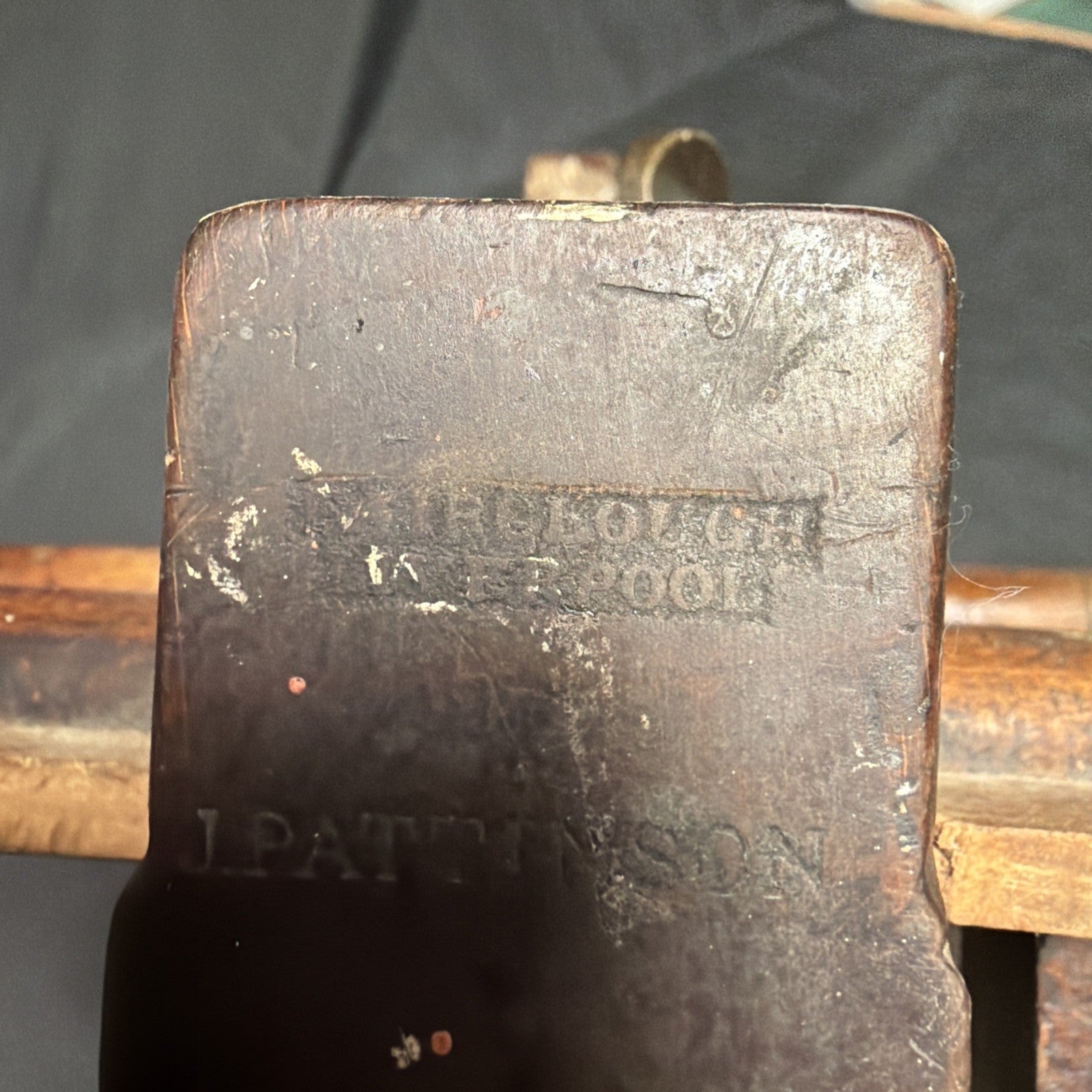 Antique British Wooden Plough Plane Fairclough, Liverpool 9.5" - (1944)