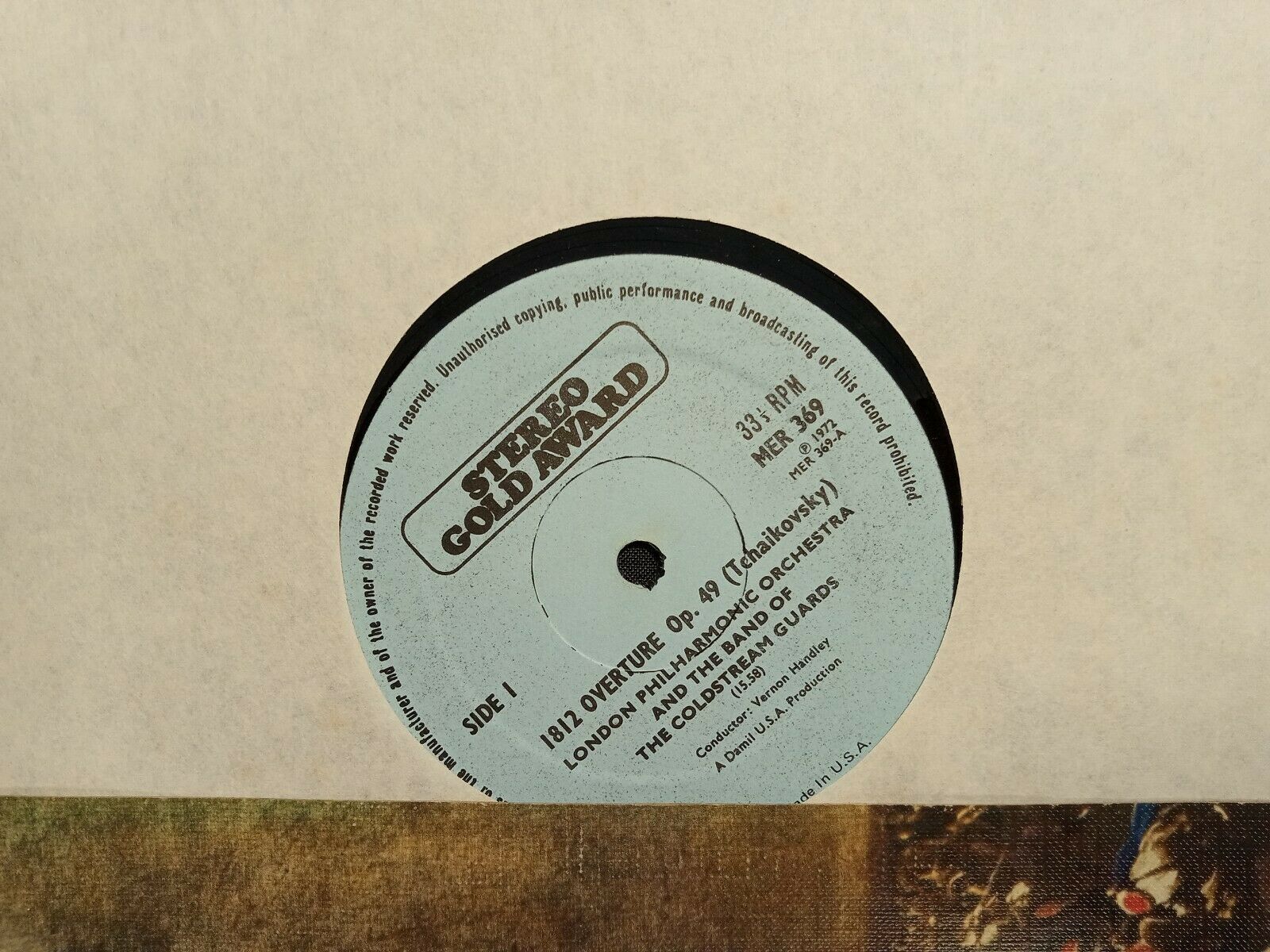 Tchaikovsky, The London Philharmonic - 1812 Overture (LP, 12" Vinyl)