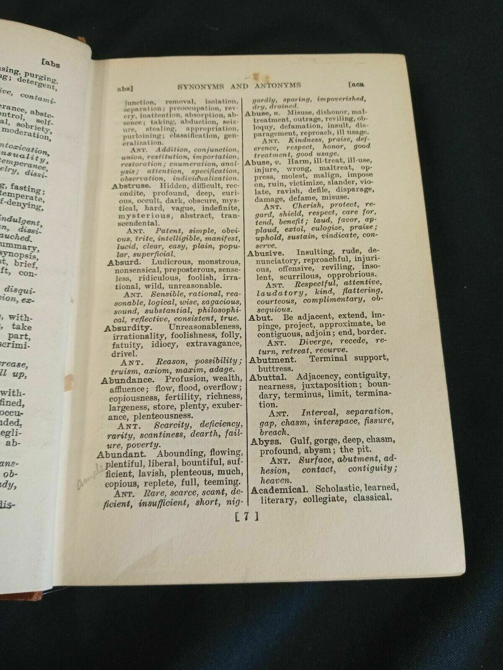 Synonyms and Antonyms by E.B.Ordway 1926 Hardback Harrap Publishers (7808)