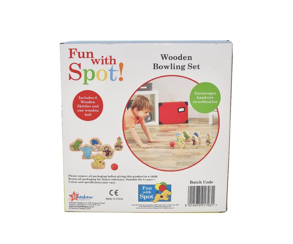 Fun With Spot The Dog Wooden bowling set by Rainbow Designs