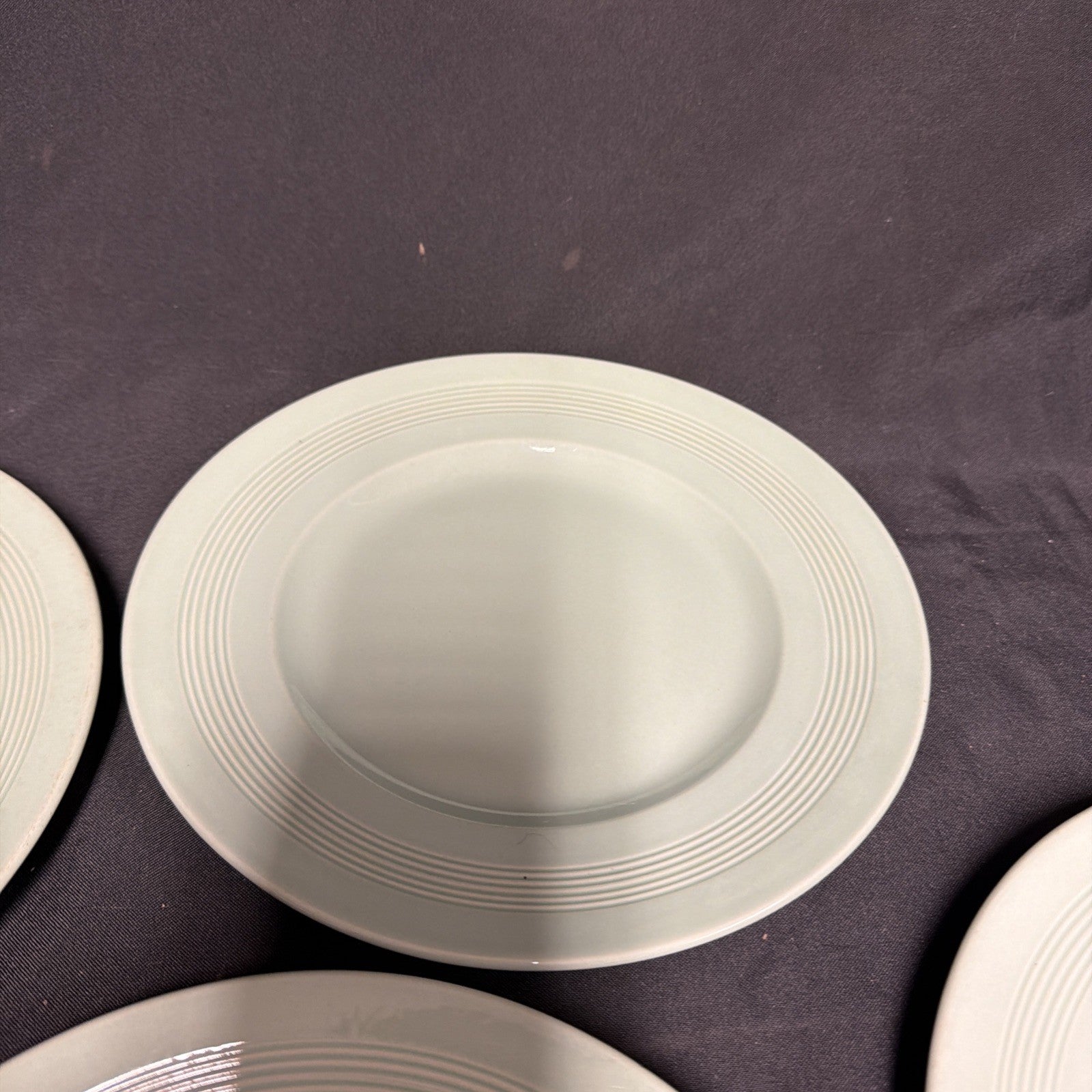 Wood's Ware Beryl Utility Green 4 x Small Dinner Plate 23cm Diameter- (1934) 