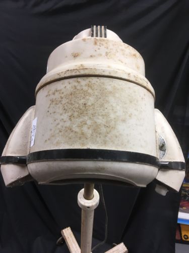 1930's TURBINATOR Hair Dryer W L Martin - Jet engine styled Cast Iron - (6614)