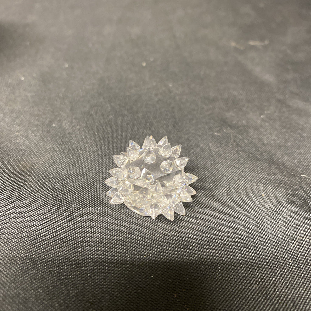 Swarovski Silver Crystal Hedgehog with Silver Whiskers 2cm Boxed -(1606)