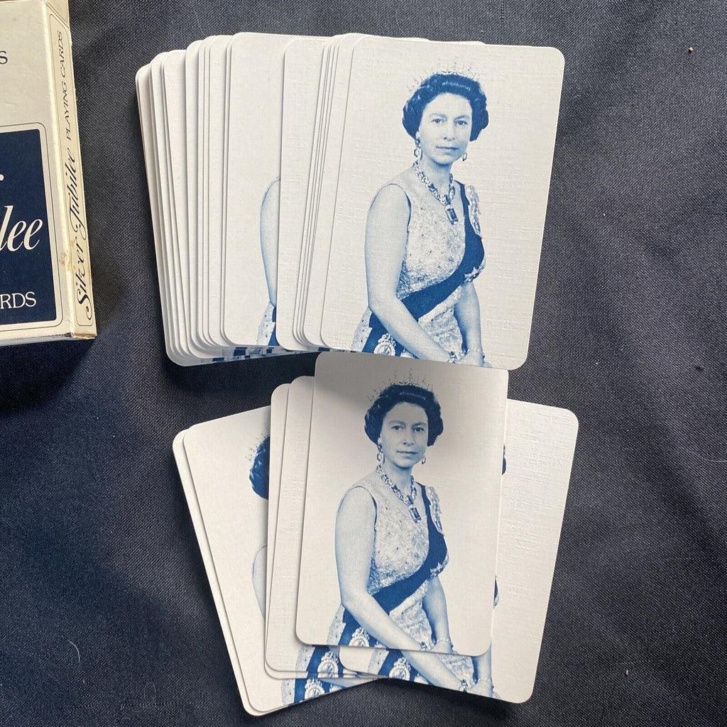 Waddingtons Queen Elizabeth II Silver Jubilee Playing Cards -