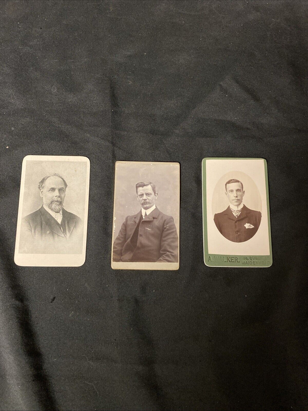 Victorian Carte De Vista CDV's x 3 Features Gentlemen Portraits, Thame - (5447)