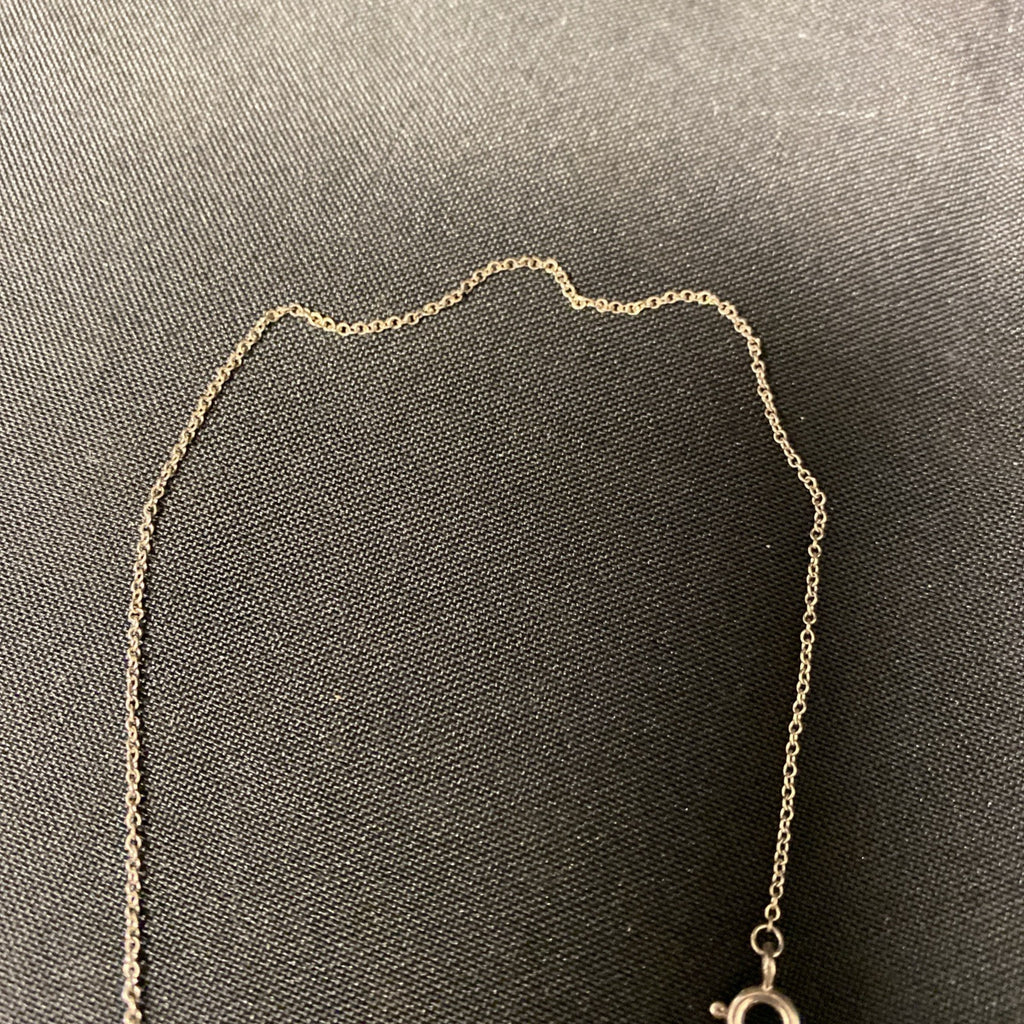 Tiffany & Co. Black White Ireland Bone China Double Heart Necklace (1670)
