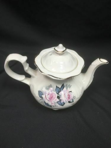 Price & Kensington 1960's White Roses Teapot - (2766)