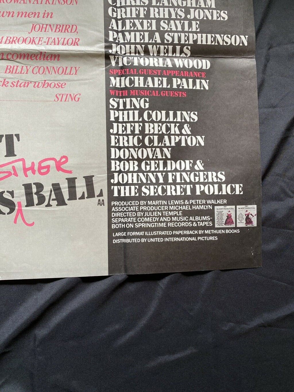 ORIGINAL UK QUAD POSTER - The Secret Policeman's Other Ball 1982 30 x40" (6589)